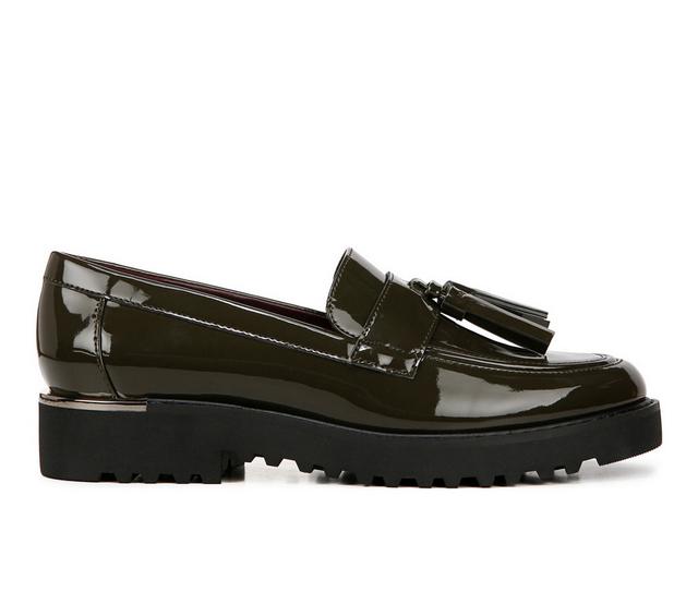 Women's Franco Sarto Carolynn Platform Loafers in Green Patent color