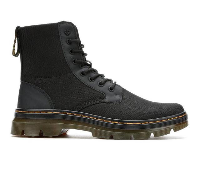 Men's Dr. Martens Combs Xtra Tough Combat Boots in Black color