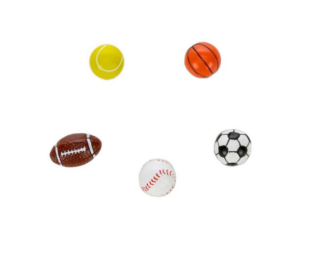 Crocs Jibbitz 5 Pack Shoe Charms in Sports 5 Pack color