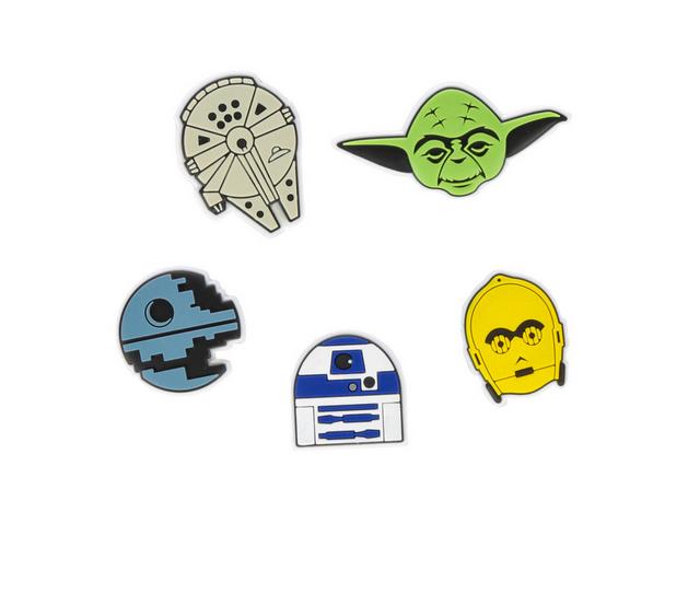 Crocs Jibbitz 5 Pack Shoe Charms in Star Wars color