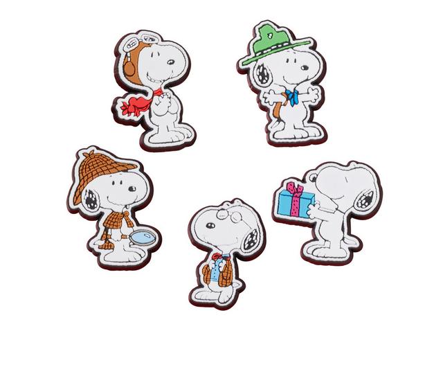Crocs Jibbitz 5 Pack Shoe Charms in Peanuts color