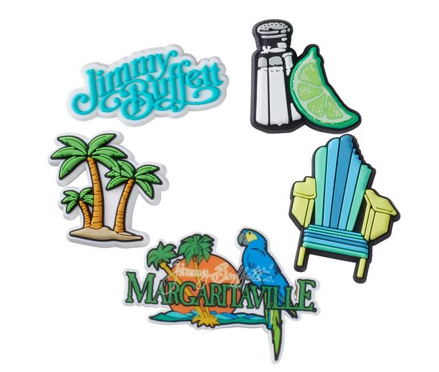 Crocs Jibbitz 5 Pack Shoe Charms in Margaritaville color