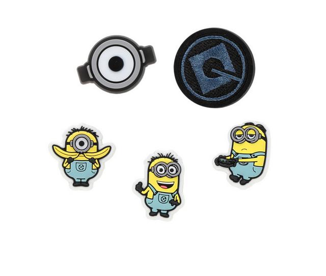 Crocs Jibbitz 5 Pack Shoe Charms in Minions color