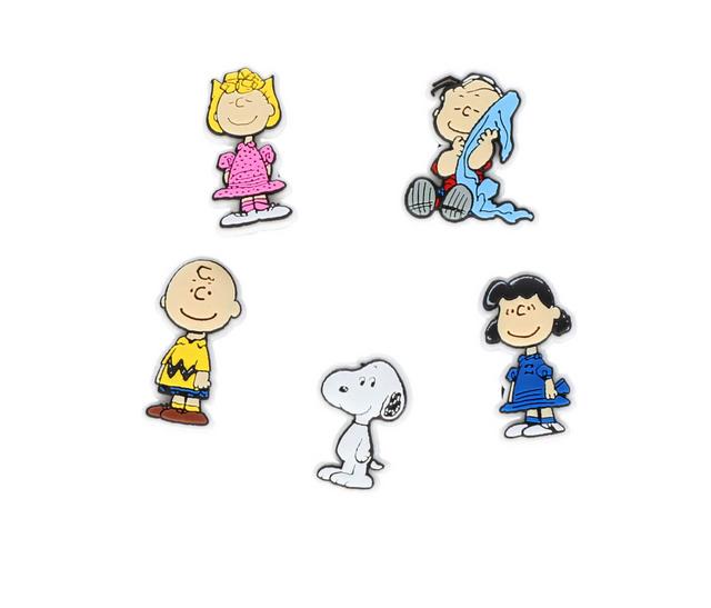 Crocs Jibbitz 5 Pack Shoe Charms in Peanuts II color