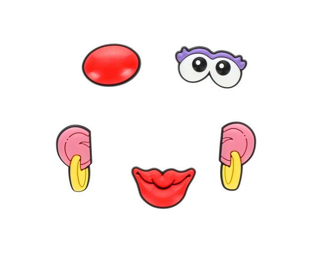 Crocs Jibbitz 5 Pack Shoe Charms in Mrs.Potato Head color