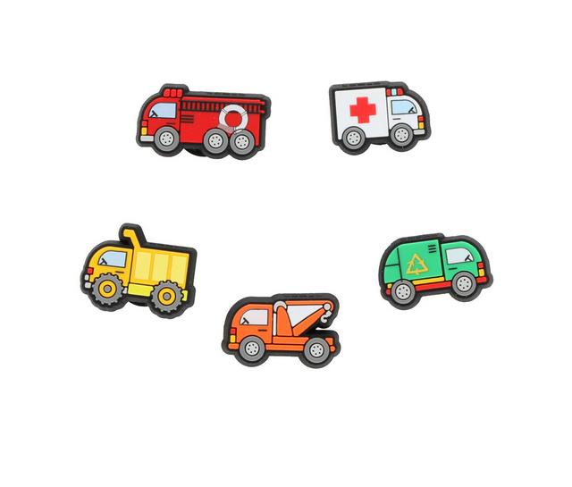 Crocs Jibbitz 5 Pack Shoe Charms in Tiny Work Truck color