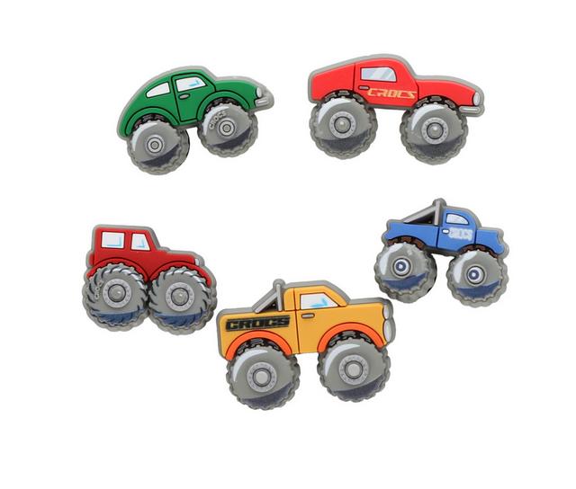 Crocs Jibbitz 5 Pack Shoe Charms in Monster Truck color