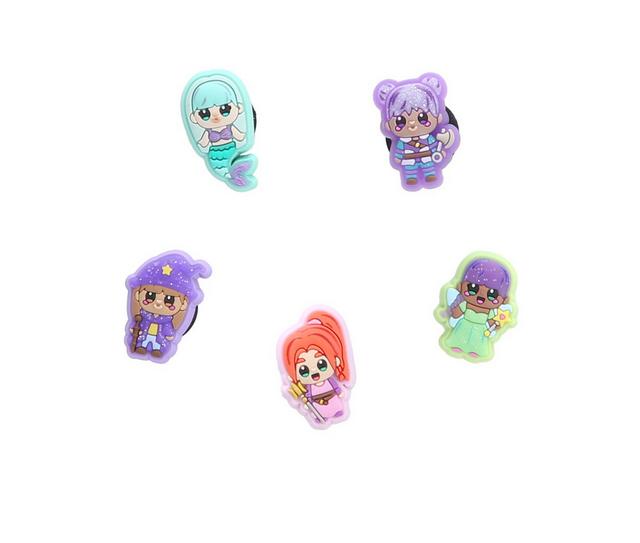 Crocs Jibbitz 5 Pack Shoe Charms in Tiny Axolotls color