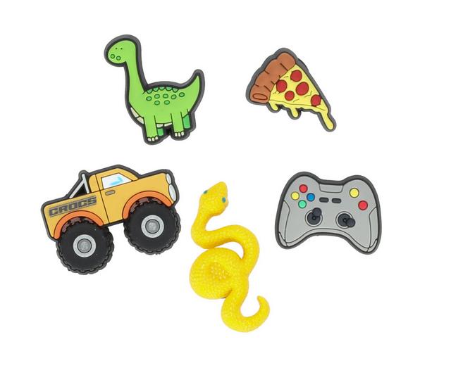 Crocs Jibbitz 5 Pack Shoe Charms in Boys Rock 5 PK color