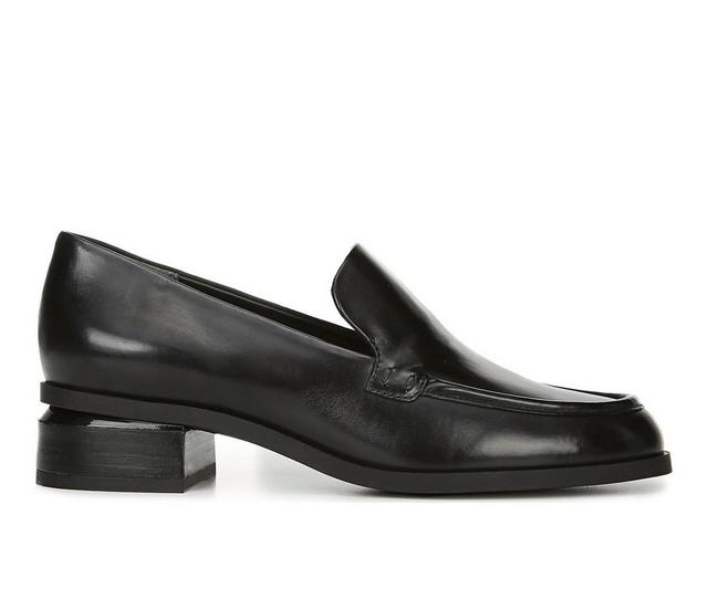 Women's Franco Sarto New Bocca Heeled Loafers in Black color
