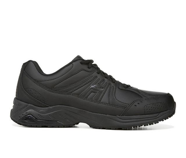 Men's Dr. Scholls Titan 2 Safety Shoes in Black Leather color