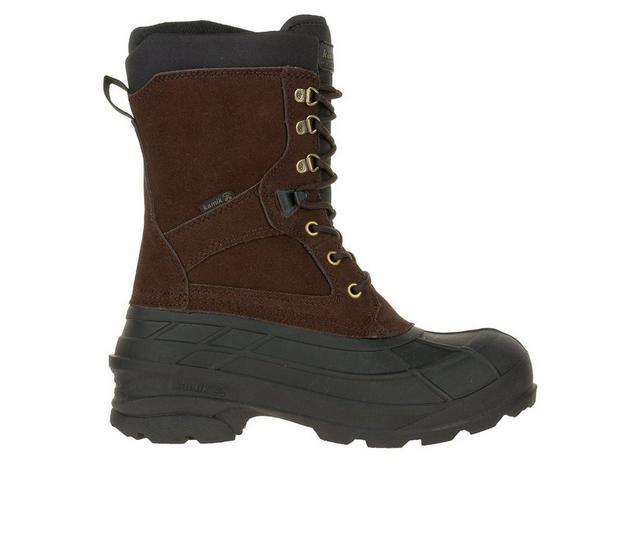 Men's Kamik Nation Plus Winter Boots in Dark Brown color