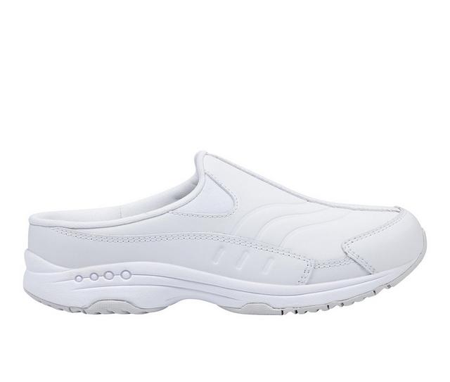 Women's Easy Spirit Traveltime Mules in White color