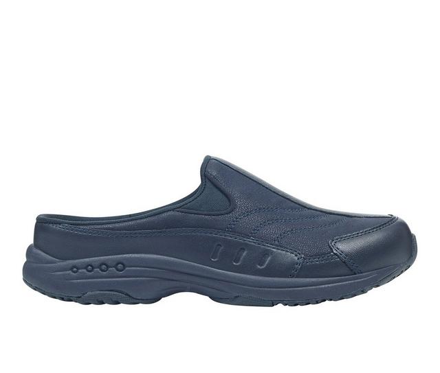 Women's Easy Spirit Traveltime Mules in Navy color