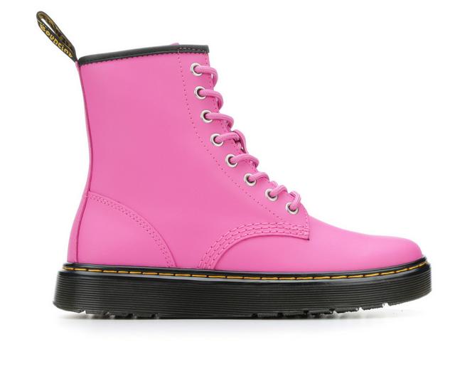 Women's Dr. Martens Zavala Combat Boots in Thrift Pink color