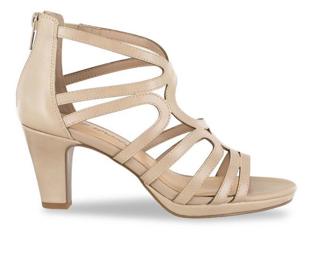 Women's Easy Street Elated Dress Sandals in Nude color
