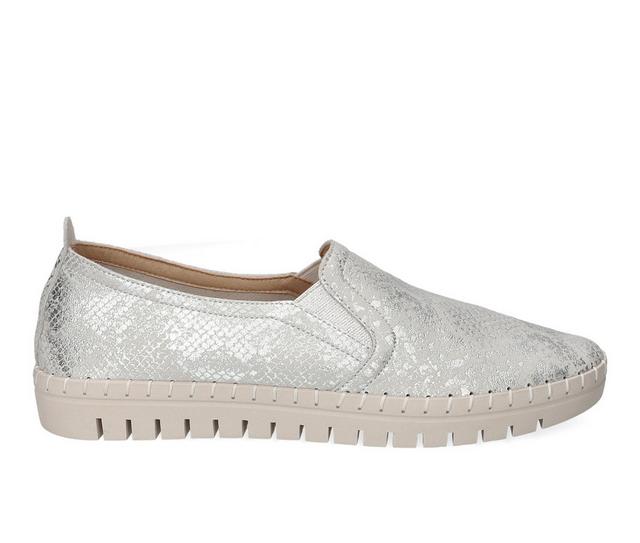 Women's Easy Street Fresh Slip-On Shoes in Silver Grey color