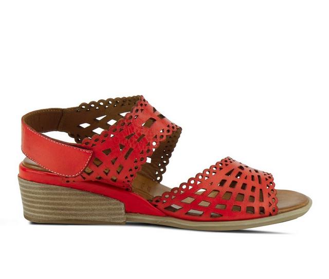 Women's SPRING STEP Petra Wedges in Red color