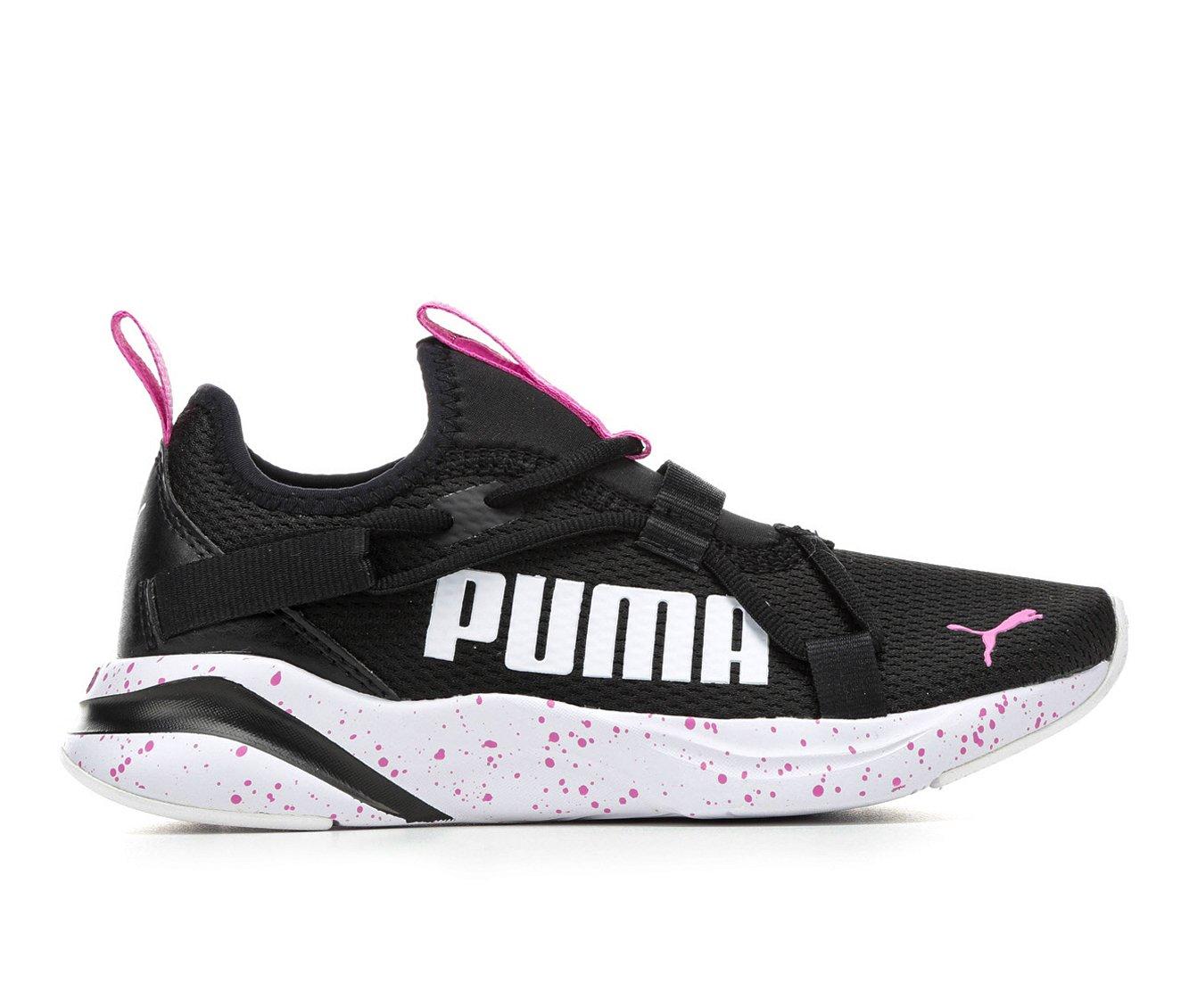 Girls black puma on sale trainers