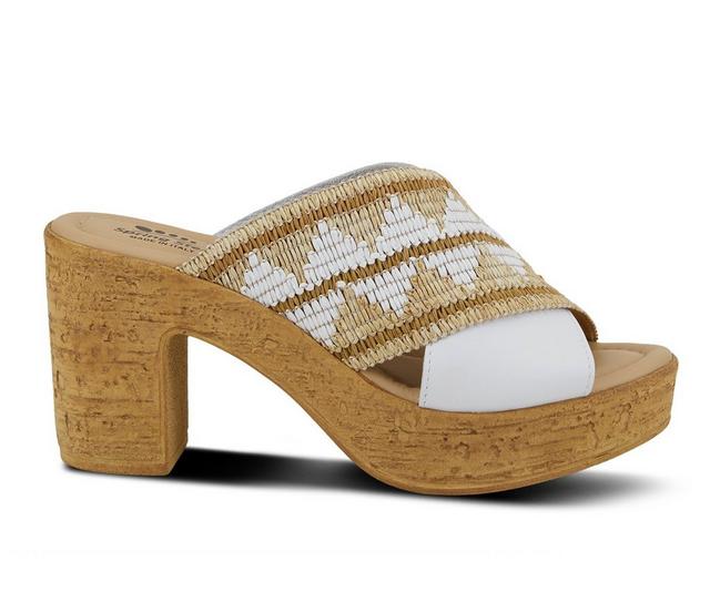 Women's SPRING STEP Tribeca Dress Sandals in White Multi color