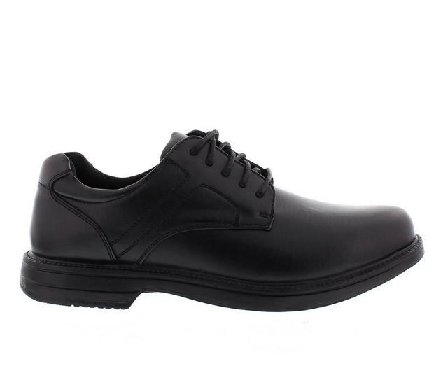 Men's Deer Stags Nu Times Slip-Resistant Oxfords in Black color