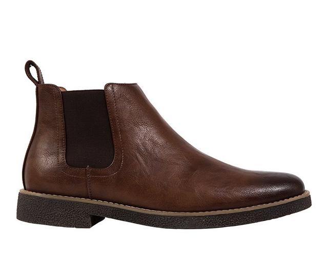 Men's Deer Stags Rockland Chelsea Boots in Brown/DarkBrown color