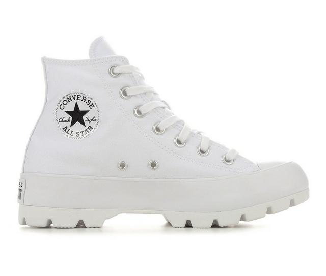 High top platform converse white best sale