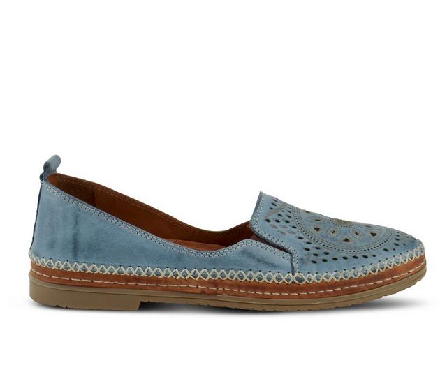 Women's SPRING STEP Ingrid Flats in Sky Blue color