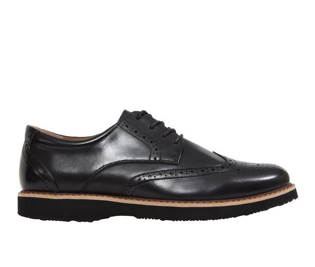Men's Walkmaster by Deerstags Walkmaster Wingtip Oxford Dress Shoes in Black color