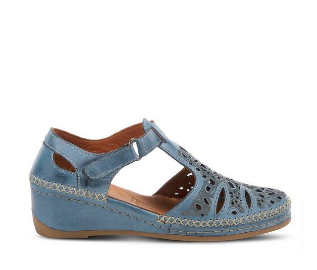 Women's SPRING STEP Irin Wedges in Blue color