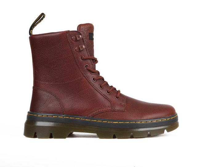 Men's Dr. Martens Combs Leather Combat Boots in Cashew Ambasadr color