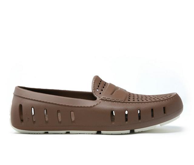 Men's FLOAFERS Country Club Driver Waterproof Loafers in Brown/Coconut color