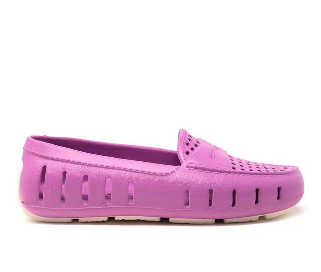 Women's FLOAFERS Posh Driver Waterproof Loafers in Violet/White color