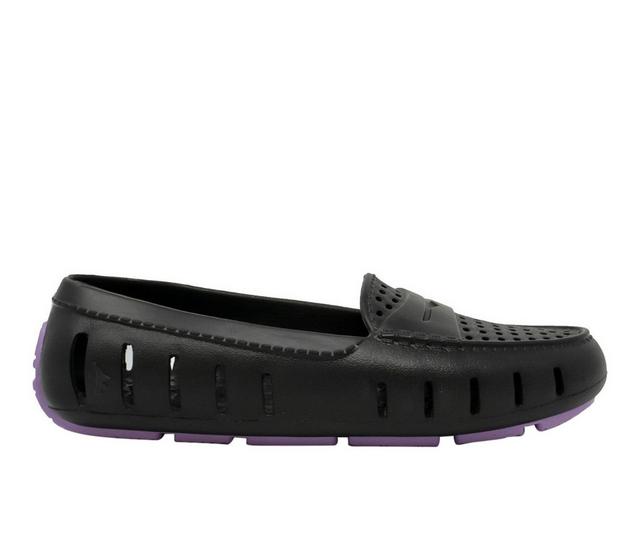 Women's FLOAFERS Posh Driver Waterproof Loafers in Black/Lavender color