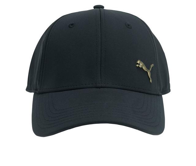 Puma Men's Alloy Stretch Fit Cap in Black/Gold L/XL color