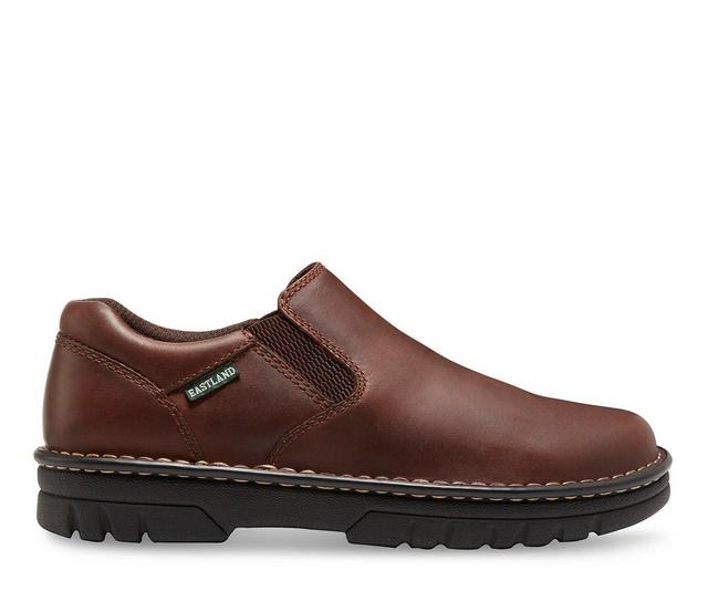 Men's Eastland Newport S/O Slip-On Shoes in Brown color