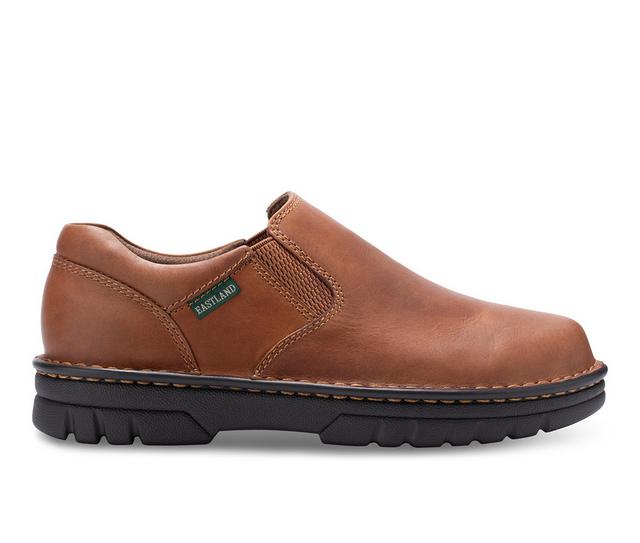 Men's Eastland Newport S/O Slip-On Shoes in Oak color