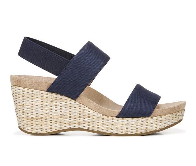 Women's LifeStride Delta Wedges in Navy color