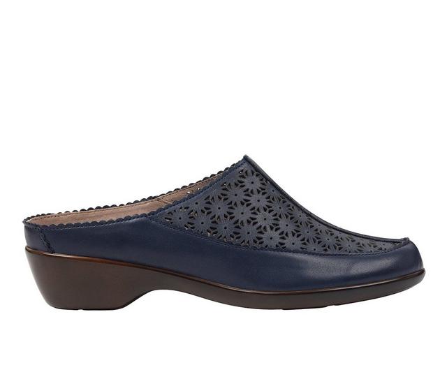 Women's Easy Spirit Dusk Mules in Navy color