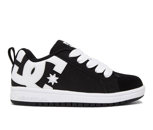 Boys' DC Little Kid & Big Kid Court Graffik Sneakers in Black/White color