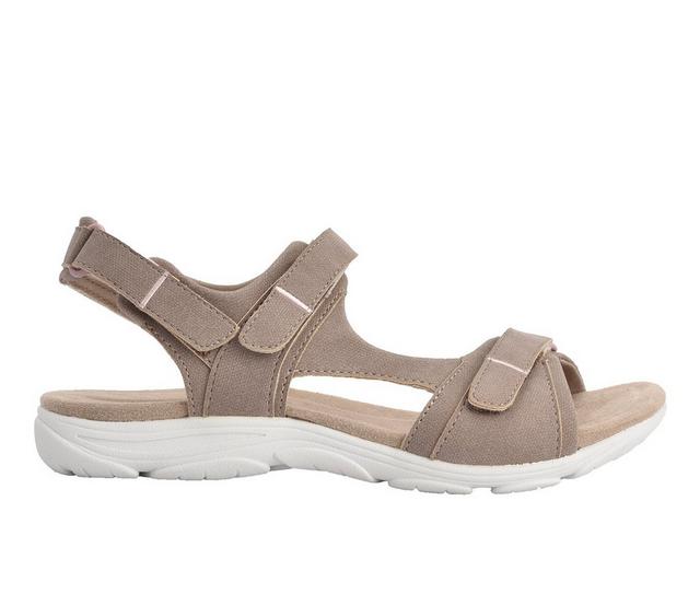 Women's Easy Spirit Lake Outdoor Sandals in Khaki color