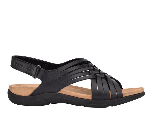 Women's Easy Spirit Mar Sandals in Black color