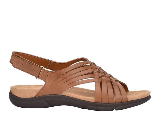 Women's Easy Spirit Mar Sandals in Cognac color