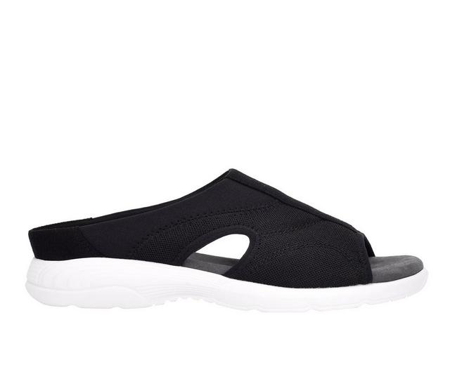 Women's Easy Spirit Tine Sandals in Black color