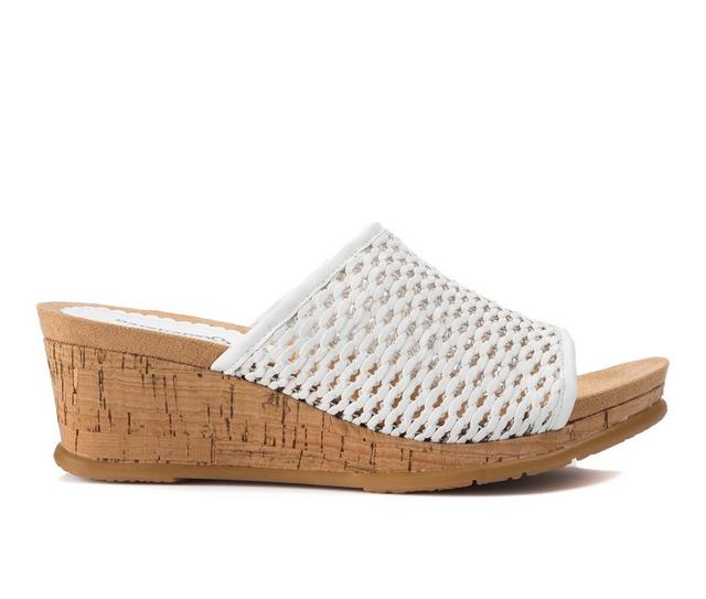 Women's Baretraps Flossey Wedge Sandals in White color