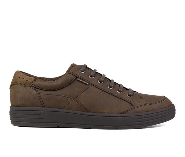 Men's Nunn Bush City Walk Oxford Sneakers in Dark Brown color