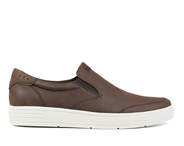 Men's Nunn Bush City Walk Slip-On Shoes in Brown color