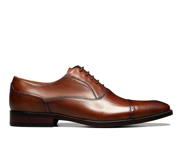 Men's Florsheim Sorrento Cap Toe Dress Shoes in Cognac color