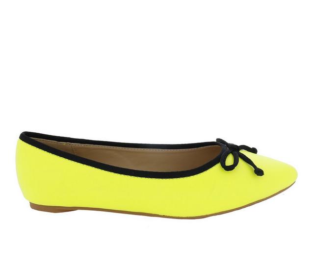 Women's Penny Loves Kenny Attack Flats in Yellow color