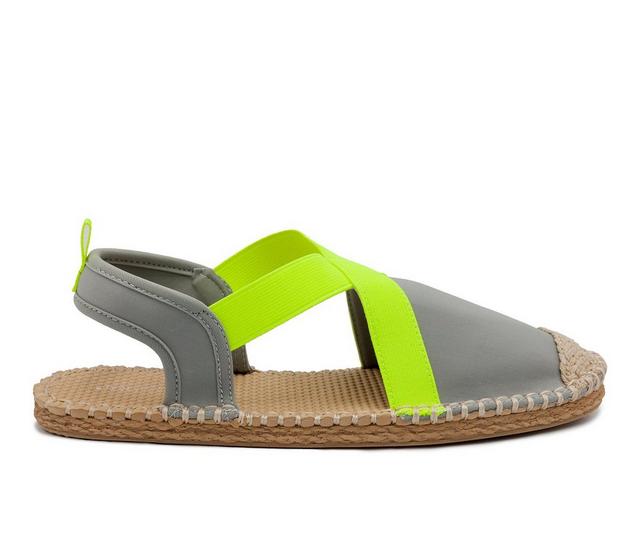 Women's London Fog Sandcloud Espadrille Slip-On Shoes in Grey color